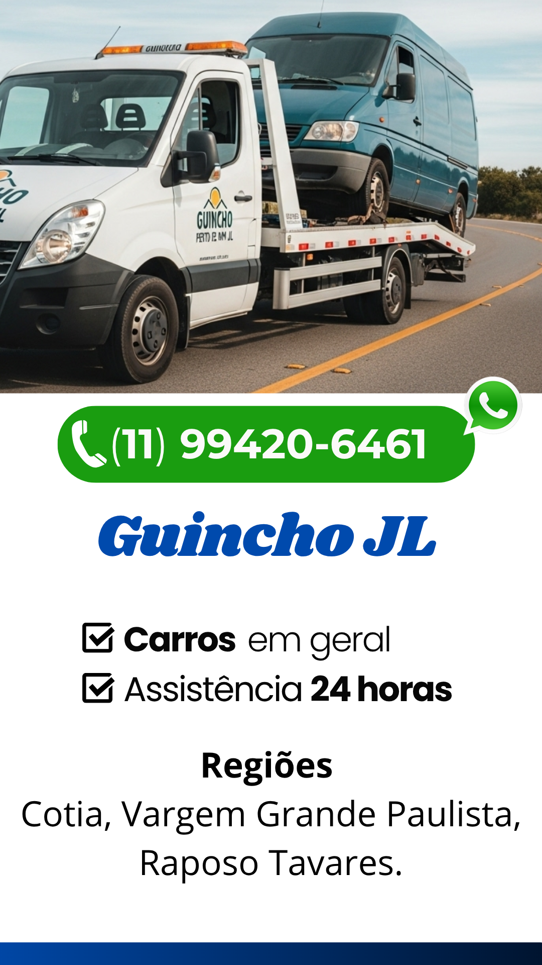 Guincho SP Cotia e Vargem Grande Pualista