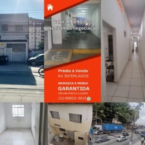 Prédio à Venda na Av. Interlagos: Moradia e Renda Garantida em um Único Lugar!